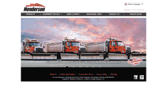 Desktop Screenshot of hendersontruckequipment.com