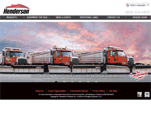 Tablet Screenshot of hendersontruckequipment.com